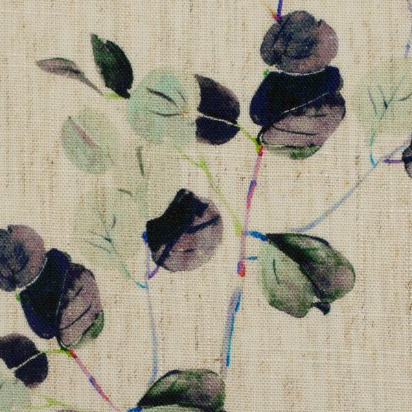Viskose Leinen Madeira Zweige beige/hellmint von Swafing